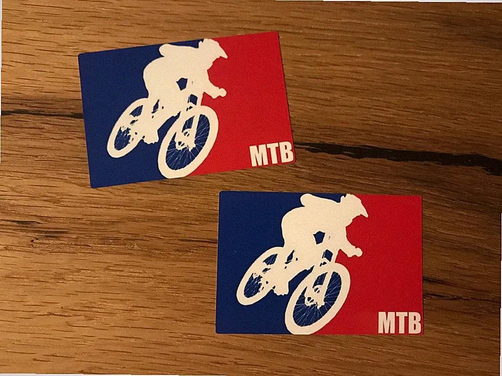 2x Bike Aufkleber E-Bike Downhill MTB Mountainbike Fully E Akku Cross TOP #381