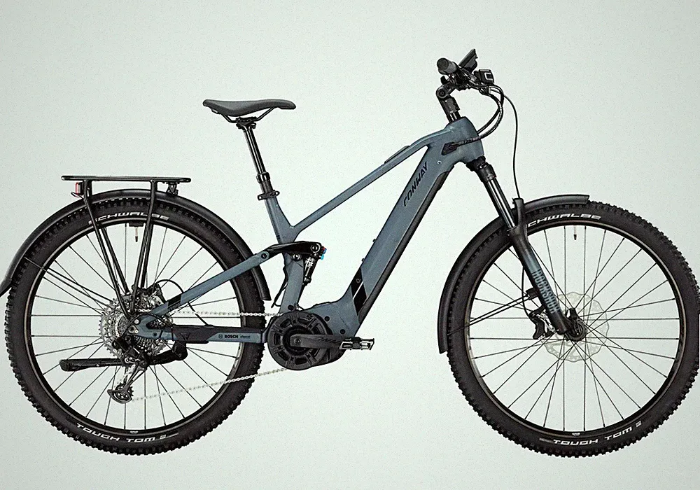 CONWAY Xyron SUV 4.9 750Wh Bosch CX Smart 85Nm 12K E-MTB Pedelec Fully 29“ grau