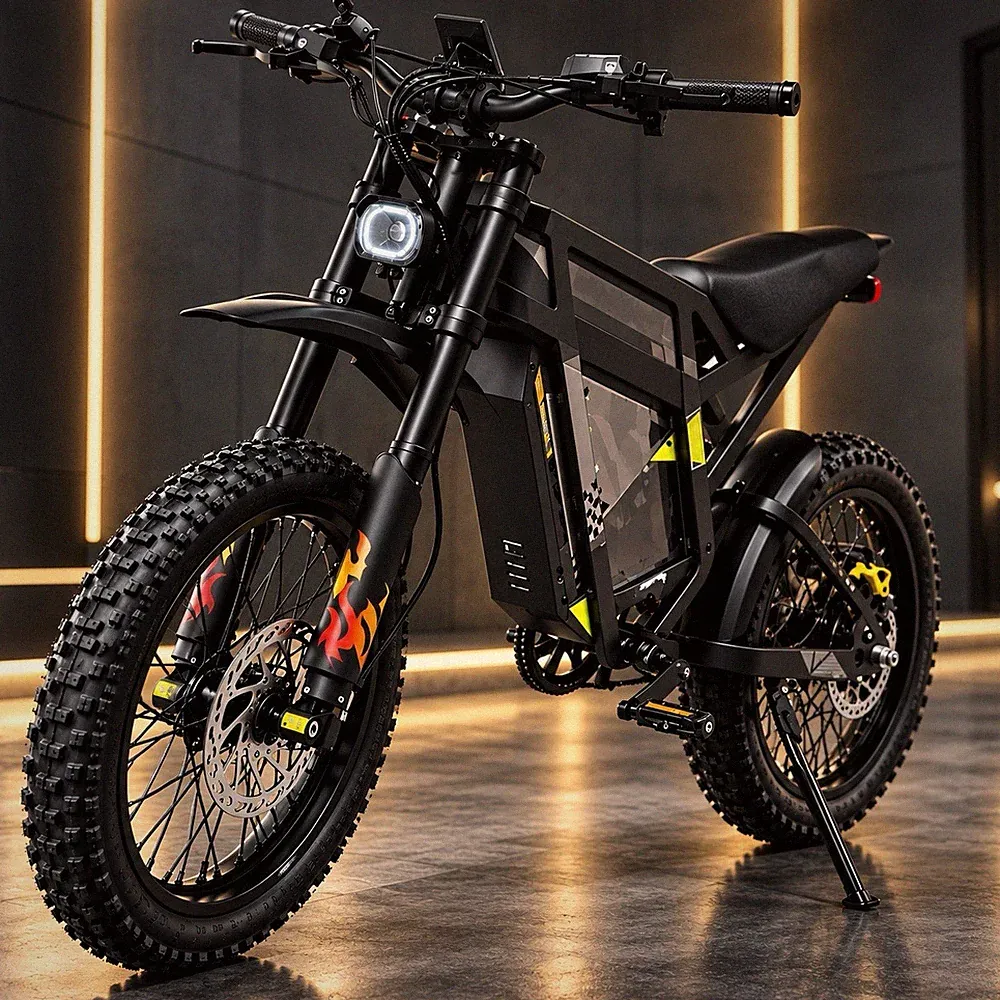 Coswheel R6000 E-Bike MTB 7000W 60V 30Ah abnehmbar 19" Federung komplett