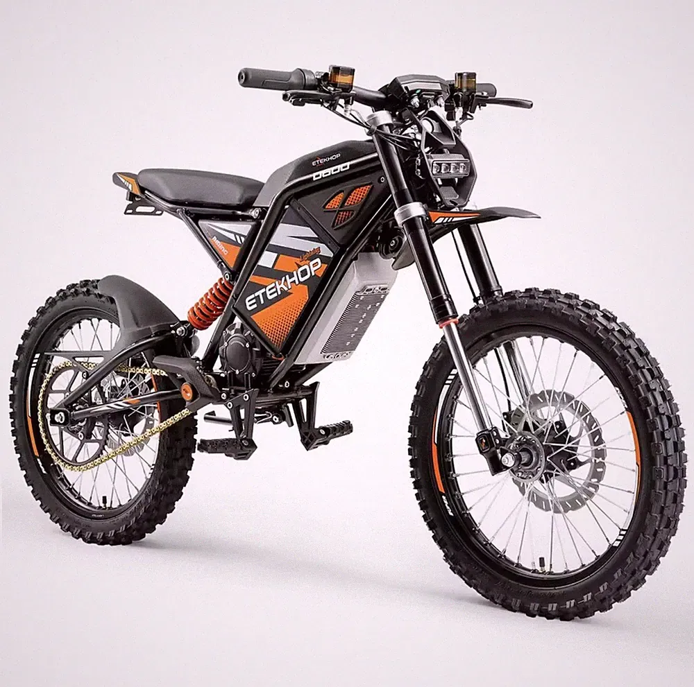 ETEKHOP D600 E-Bike MTB 3000W 60 km/h 48V 42,4Ah Remov. bremsen hydr.