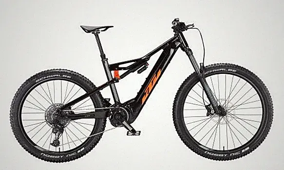 KTM MACINA KAPOHO 7973 E-Bike MTB Fully flaming black (orang