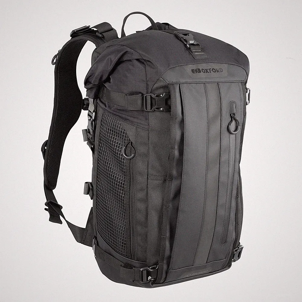 Oxford Atlas B-30 Advanced Motorrad Rucksack Wasserdicht Fahrrad Tour Tasche Schwarz